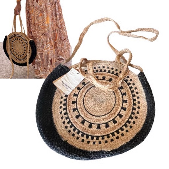 The Shanty Corporation Moroccan Round Bag (with crossbody) Beach Bag Purse - Picture 1 of 7